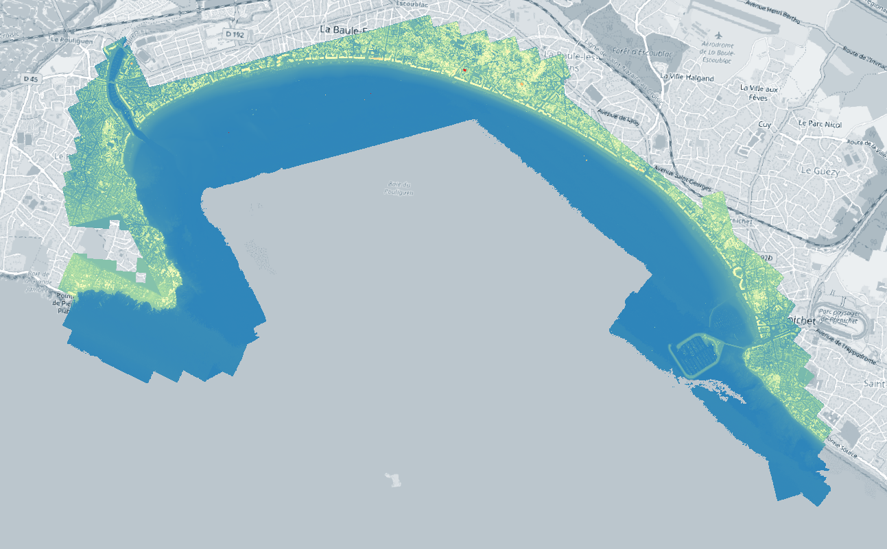 Les données côte des Pays de la Loire 2023 du LIDAR aéroporté de l'Osuna sont en ligne